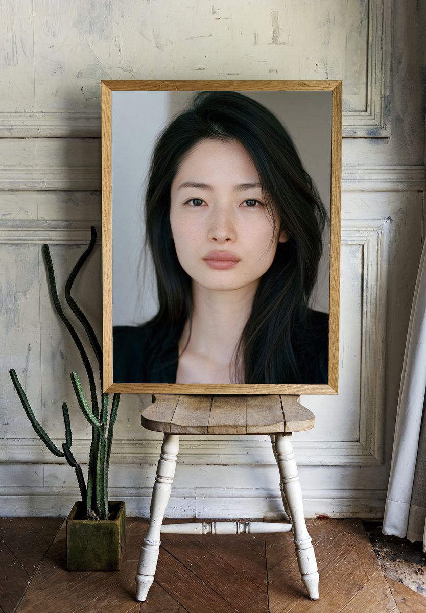 Minimalist Portrait Poster. room preview