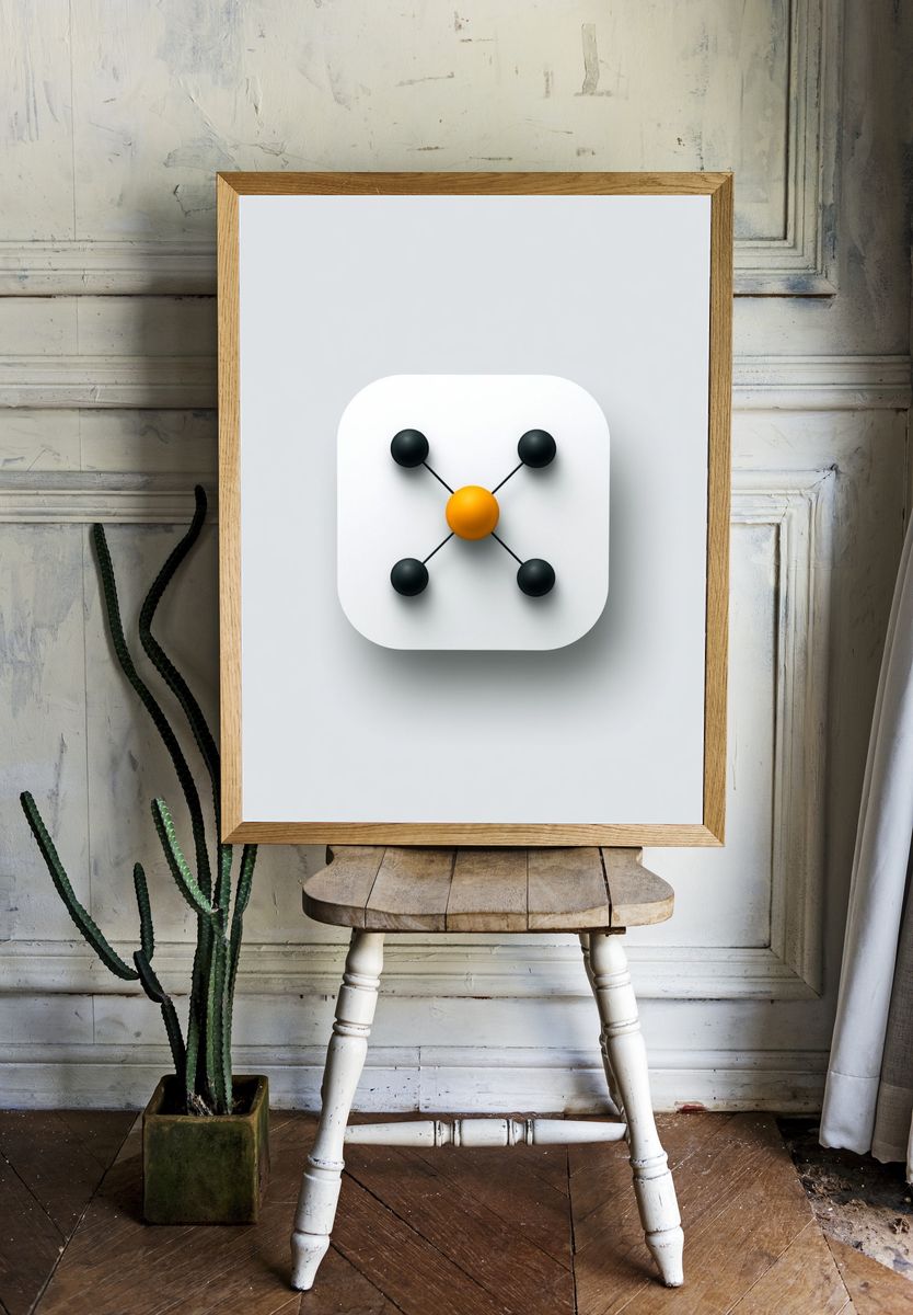 Molecular Orbital Minimalist Poster. room preview