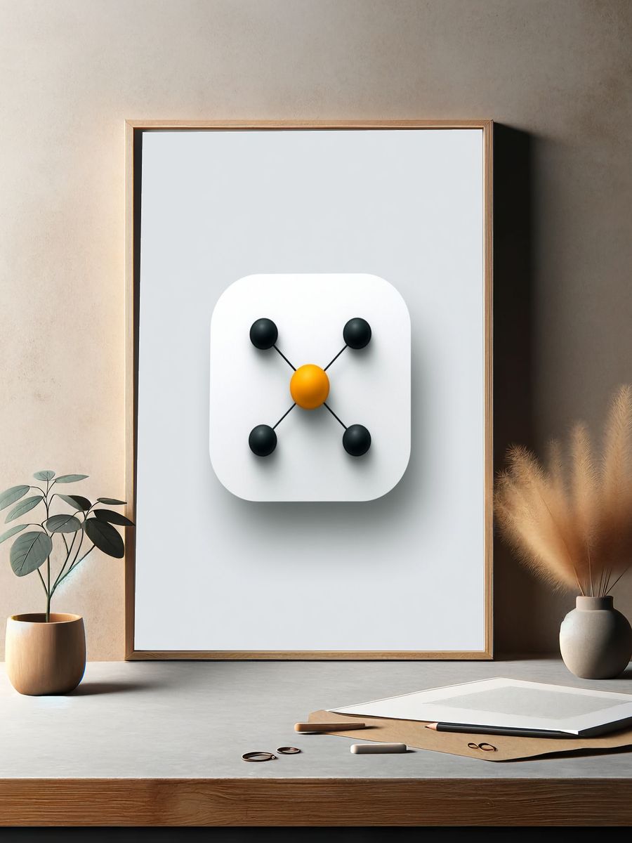 Molecular Orbital Minimalist Poster. — room view 2