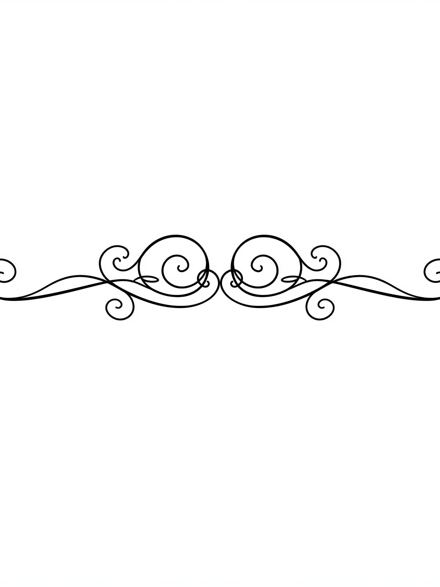 Ornamental Scrollwork Minimalist Print. poster — minimalist art