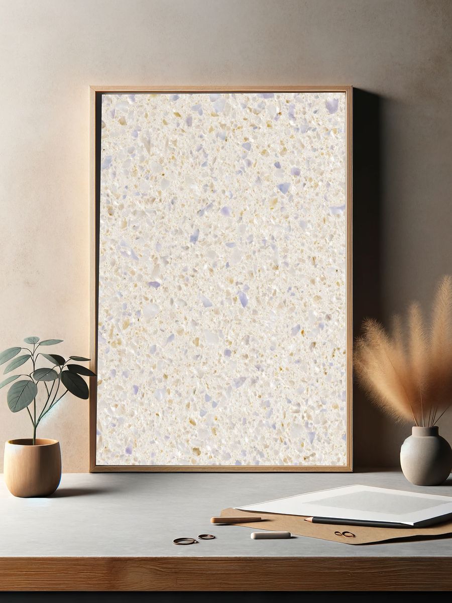 Terrazzo Texture Minimalist Print. — room view 2