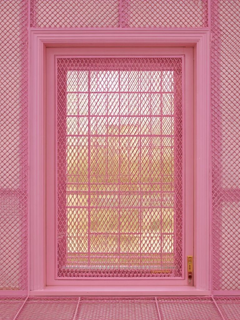Pink Window — Minimalist Print. poster detail
