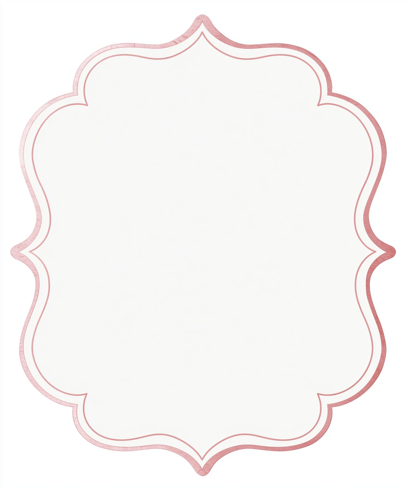 Pink Ornamental Frame Poster. poster detail