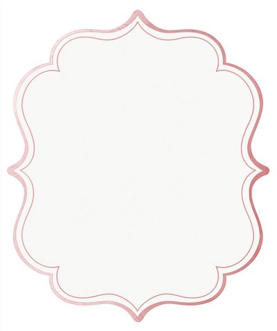 Pink Ornamental Frame Poster.
