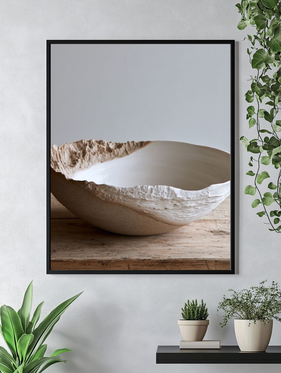 Organic Ceramic Bowl Print. — room view 4