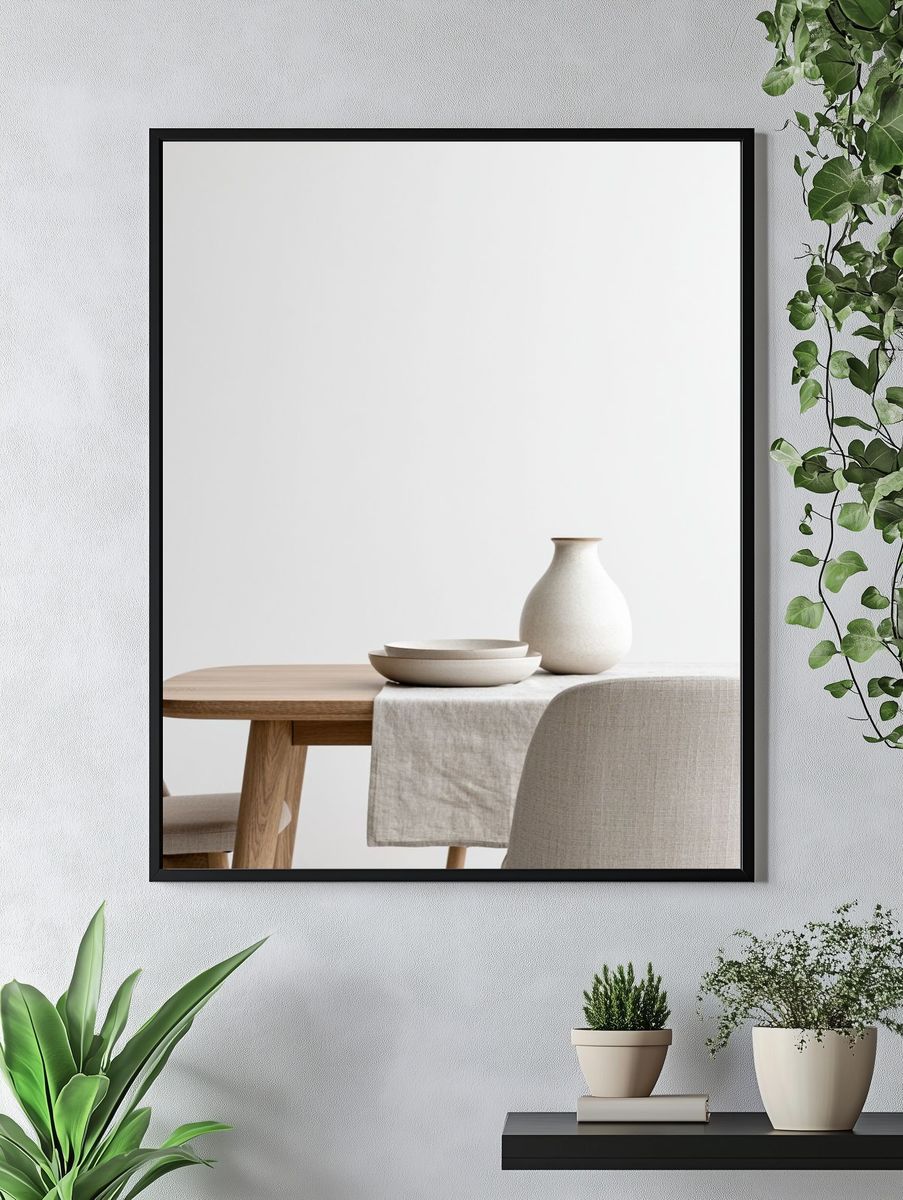 Minimalist Dining Table Print. — room view 4