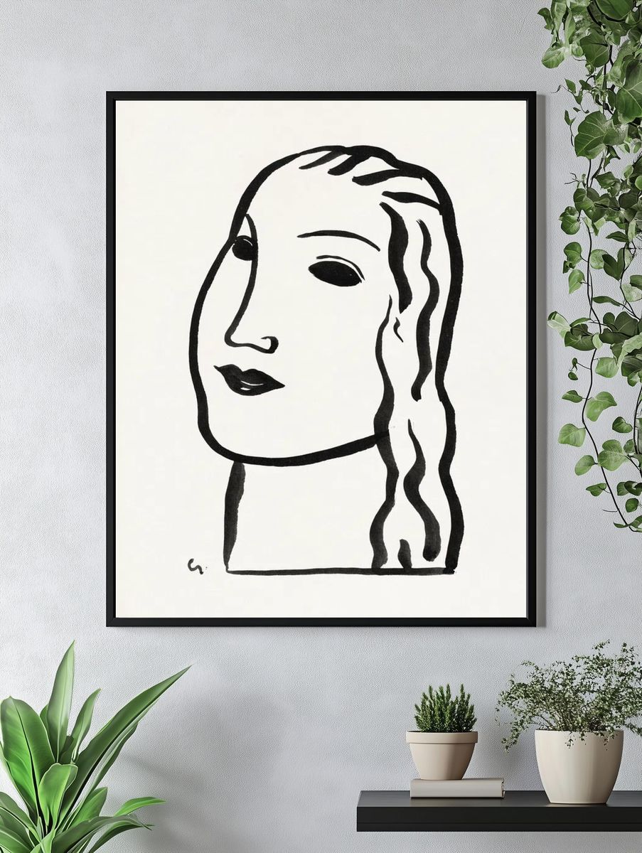 Woman's head (1891–1941) drawing high. — room view 4