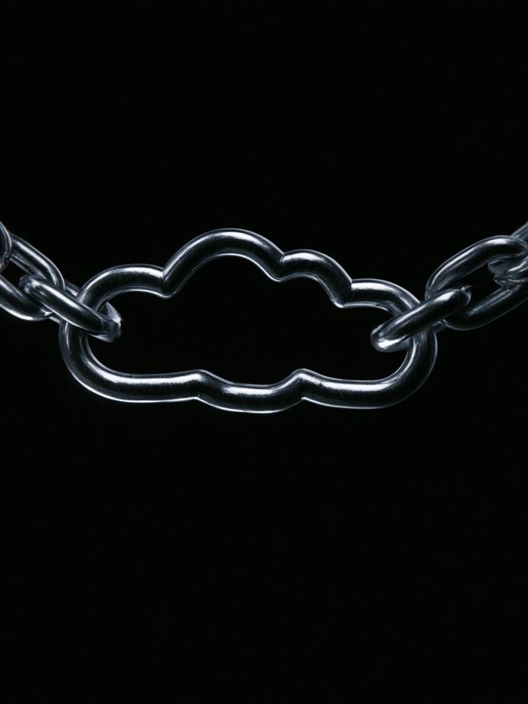 Cloud Chain Minimalist Print. poster — minimalist art