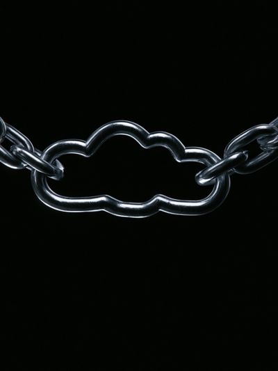 Cloud Chain Minimalist Print.