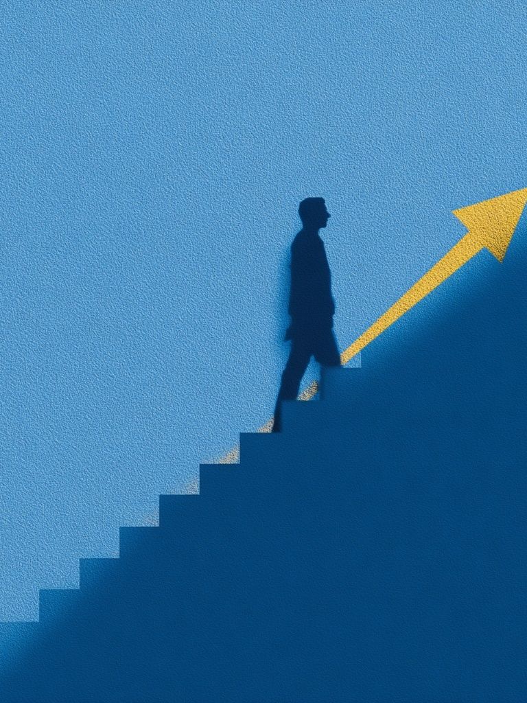 Upward Journey Minimalist Poster. poster — minimalist art
