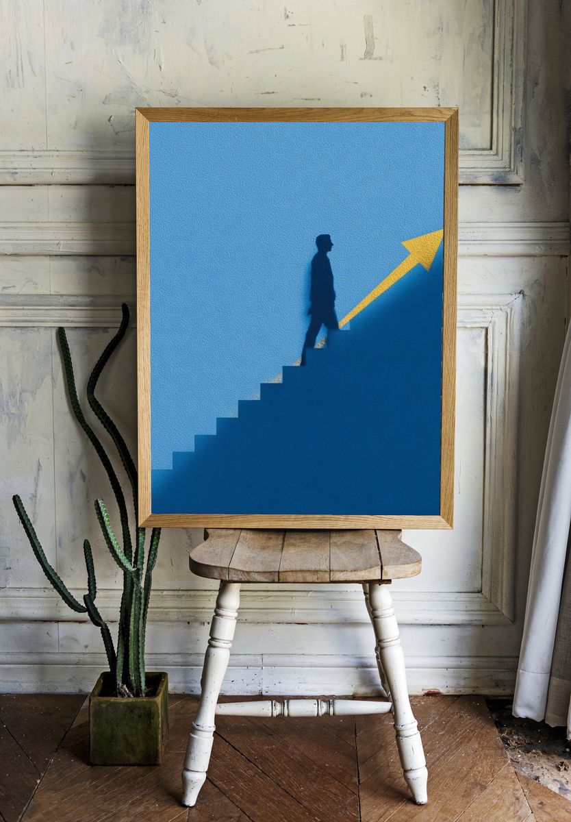 Upward Journey Minimalist Poster room preview