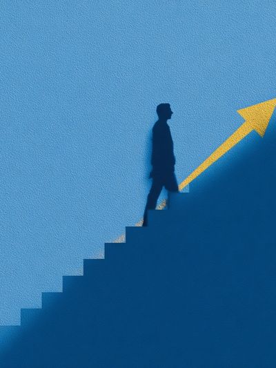 Upward Journey Minimalist Poster. poster