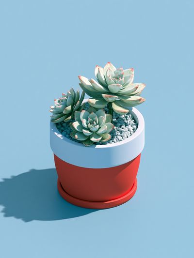 Succulent Pot Minimalist Print. poster