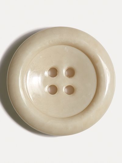 Minimal Beige Button Print.