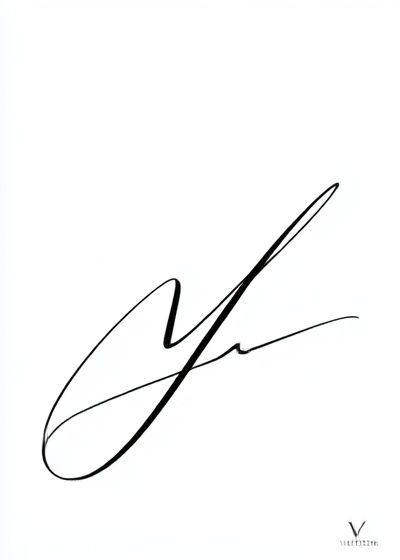 Minimalist Signature Line-Art Poster. poster — minimalist art