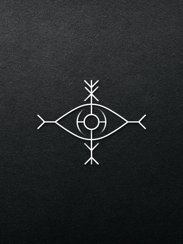 Runic Eye Minimalist Poster. poster detail