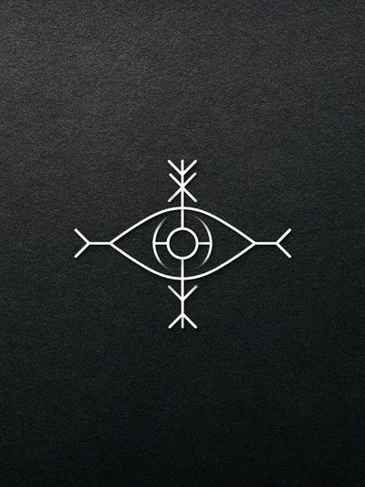 Runic Eye Minimalist Poster.