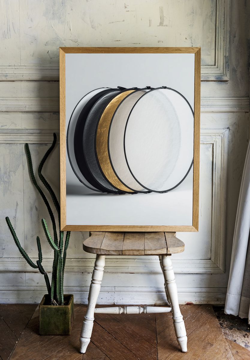 Minimalist Drum Circles Print. room preview