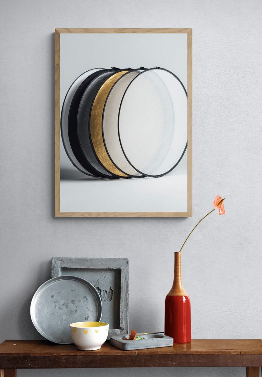 Minimalist Drum Circles Print. — room view 3