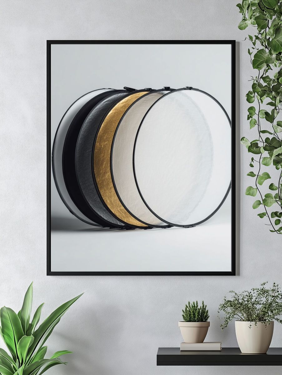 Minimalist Drum Circles Print. — room view 4