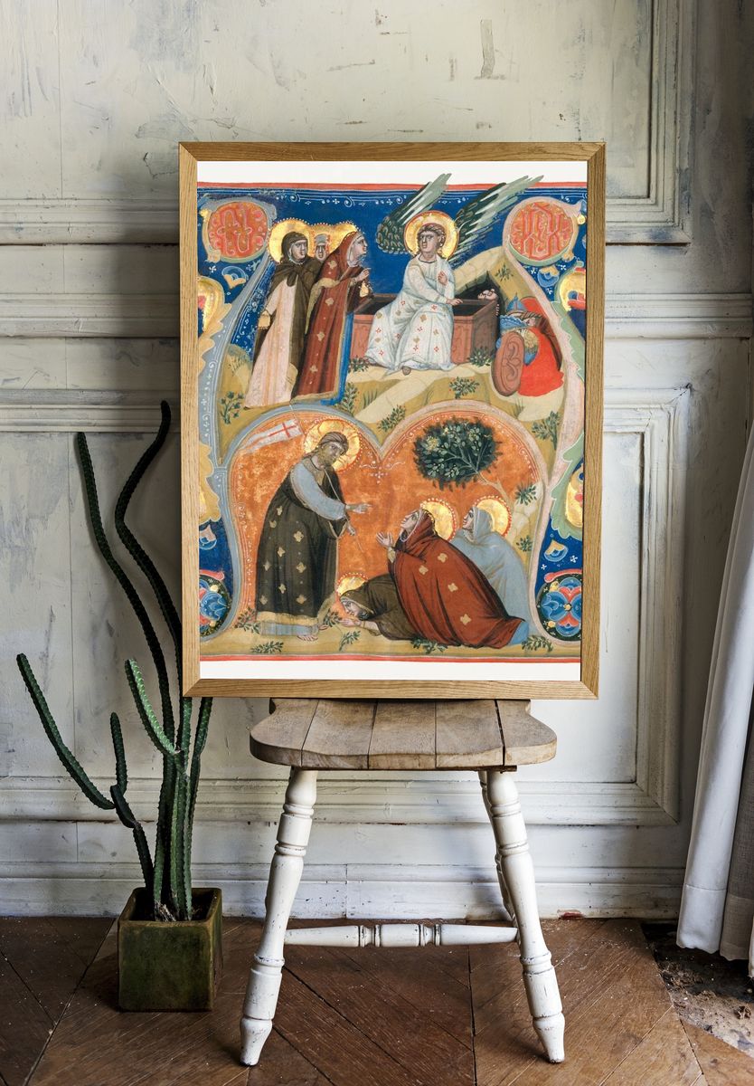Manuscript Illumination Scenes Easter Initial. — room view 1