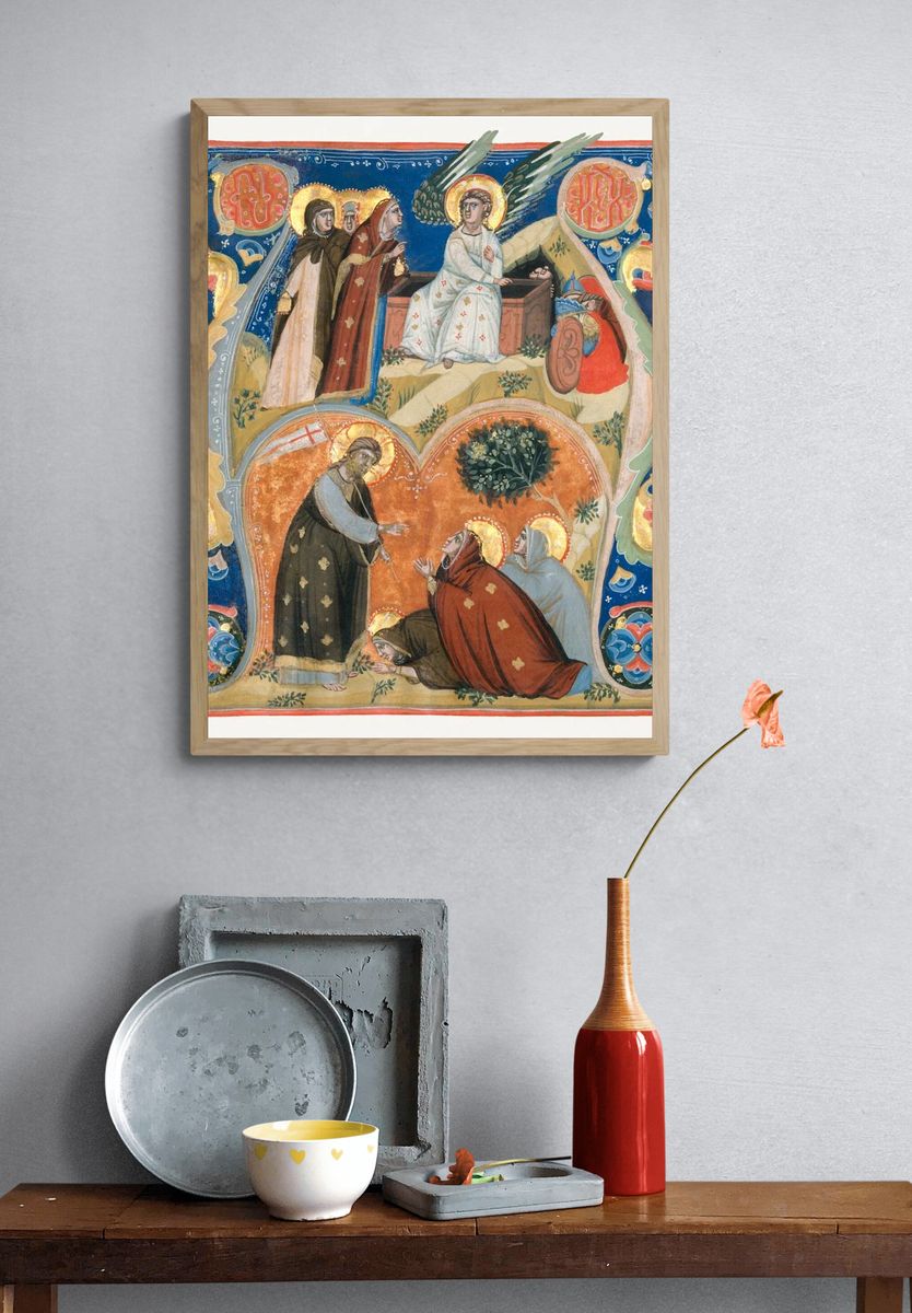 Manuscript Illumination Scenes Easter Initial. — room view 3