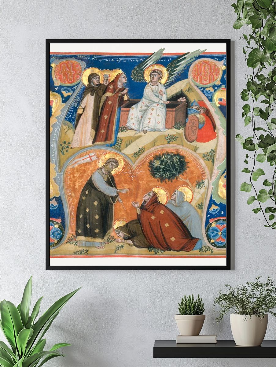 Manuscript Illumination Scenes Easter Initial. — room view 4