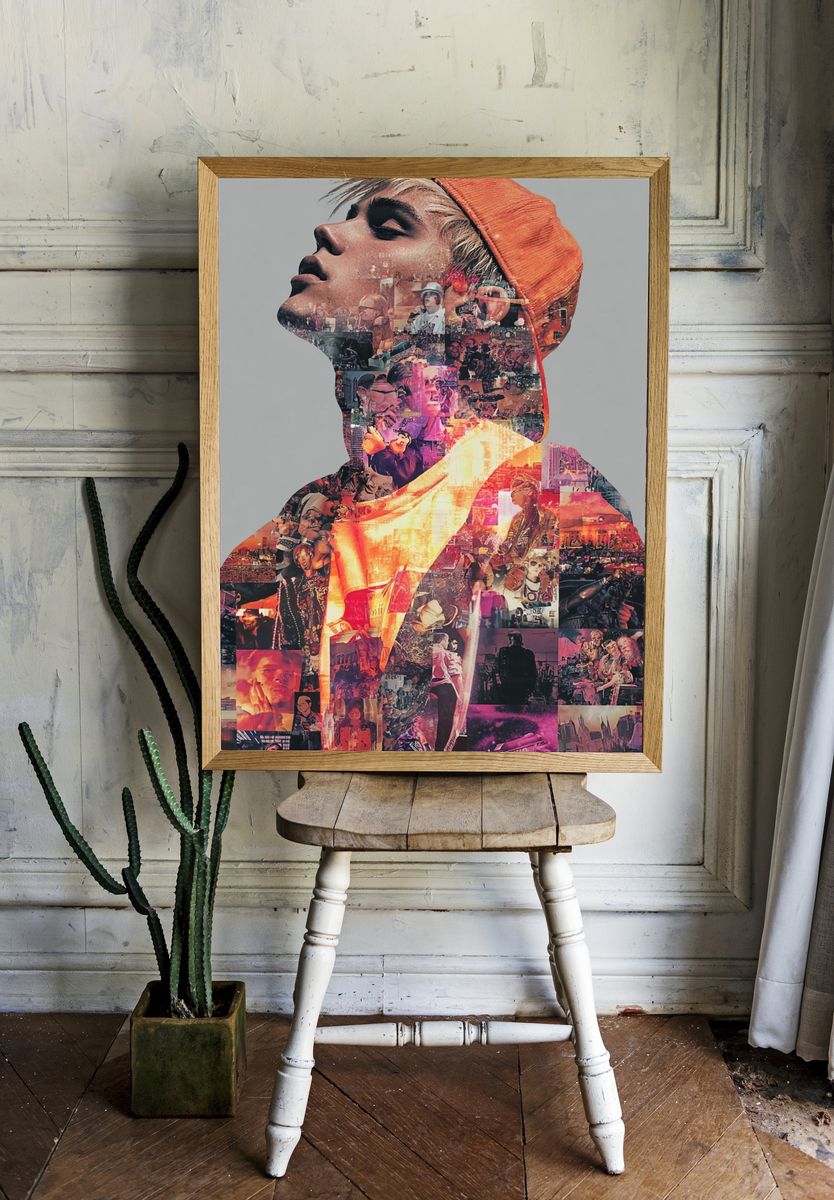 Music Icon Collage Poster. — room view 1