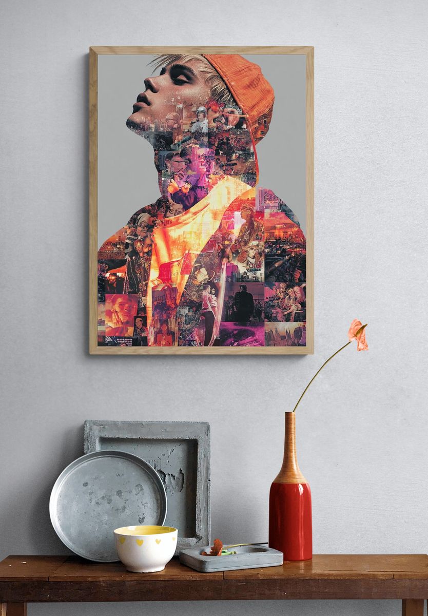 Music Icon Collage Poster. — room view 3