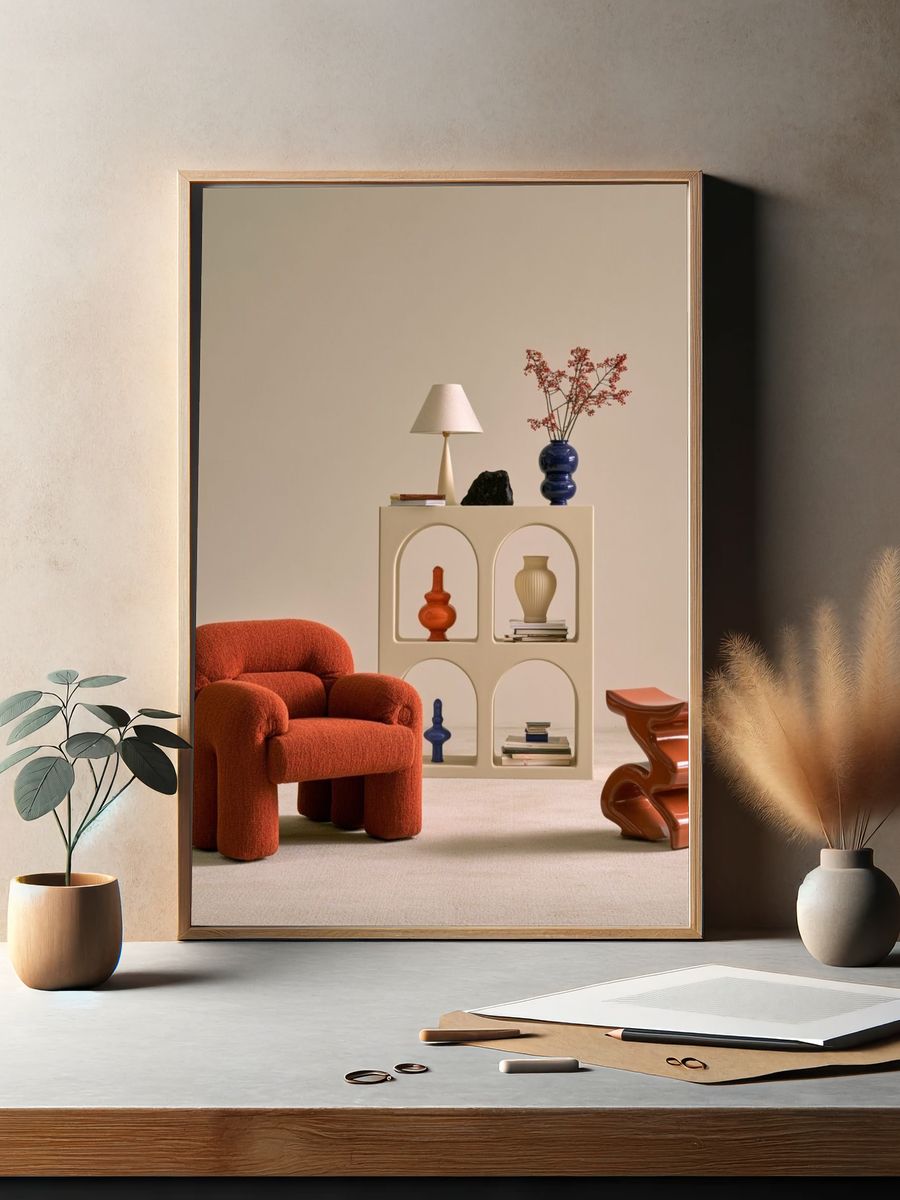 Modern Interior Still Life Poster. — room view 2