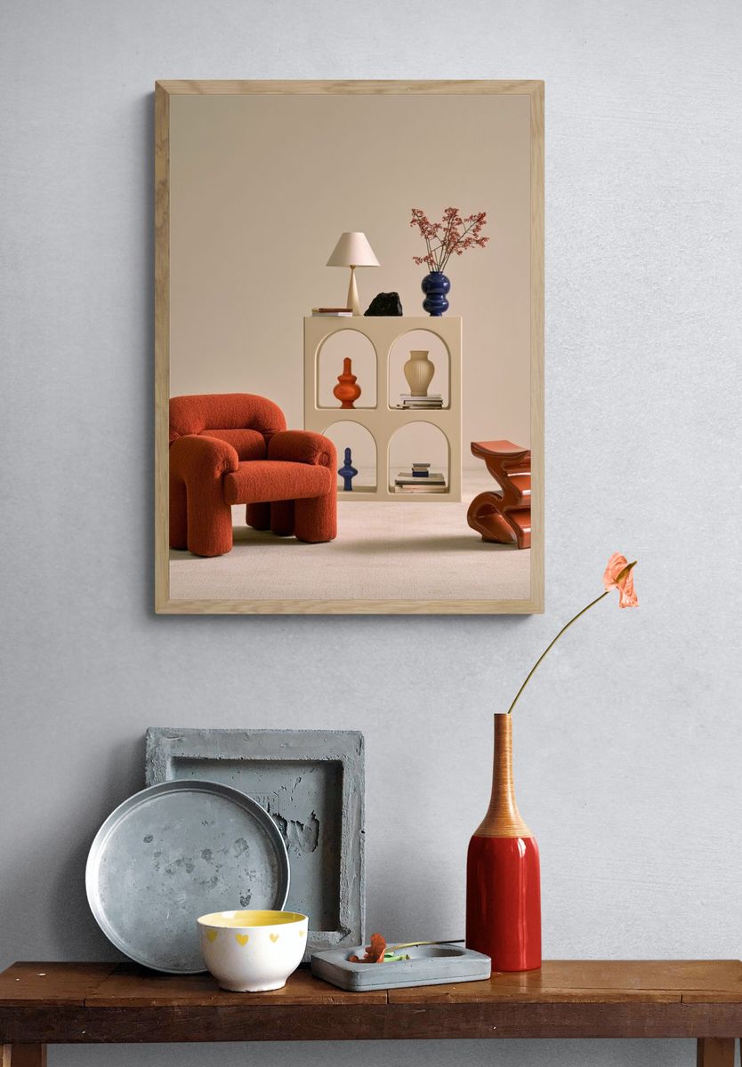 Modern Interior Still Life Poster. — room view 3
