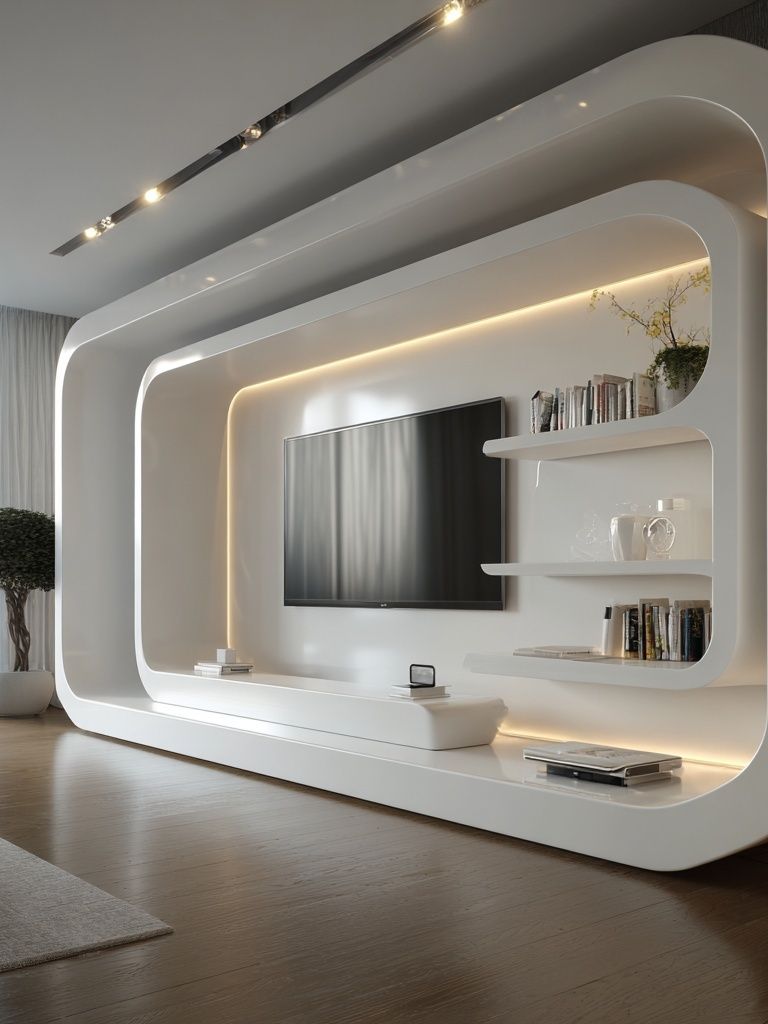 Modern Living Room Interior Photography Print. poster — photography art