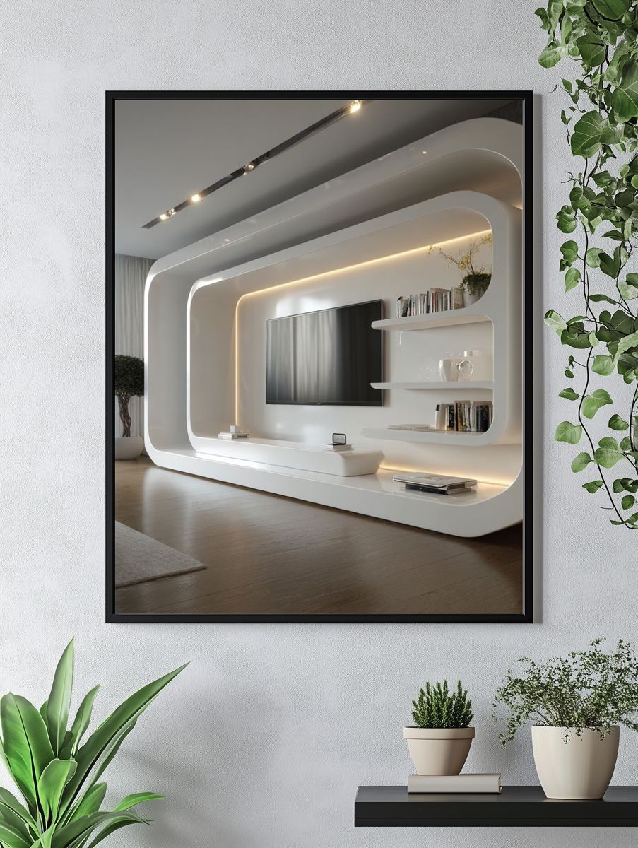Modern Living Room Interior Photography Print. — room view 4
