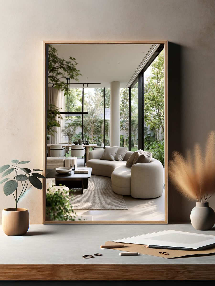 Modern Minimalist Living Room Poster. — room view 2
