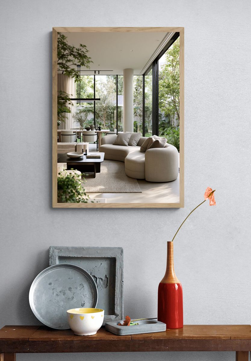 Modern Minimalist Living Room Poster. — room view 3