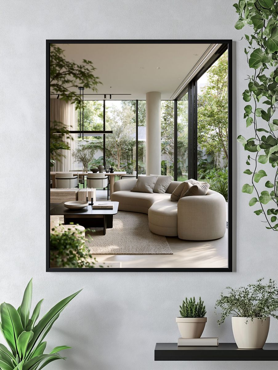 Modern Minimalist Living Room Poster. — room view 4