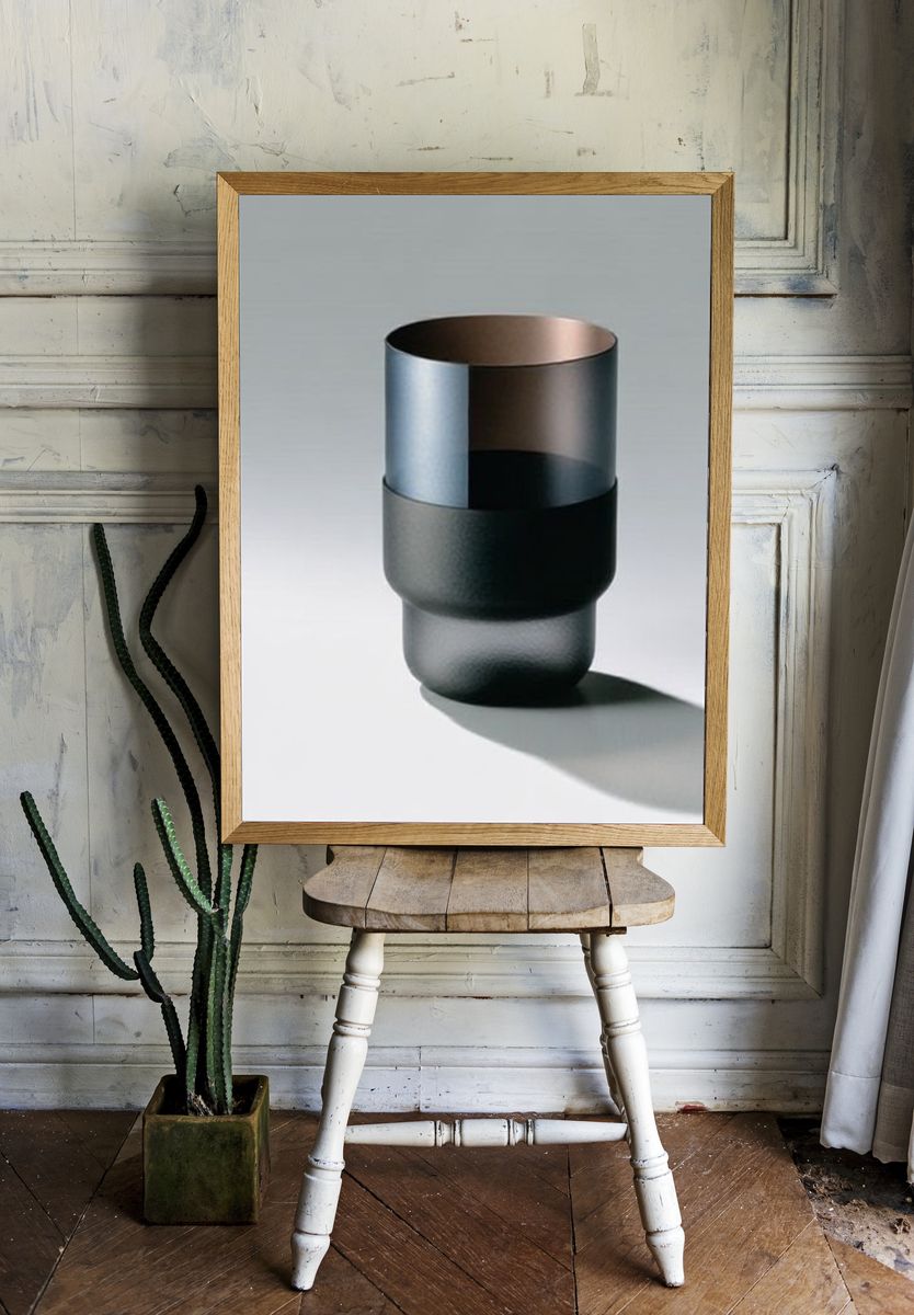 Minimal Glass Still Life Poster. — room view 1