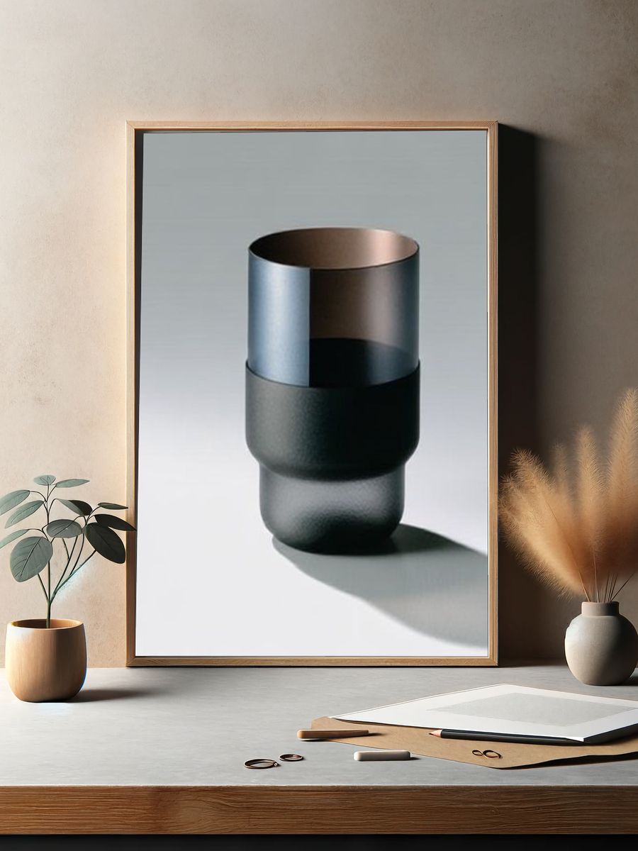 Minimal Glass Still Life Poster. — room view 2