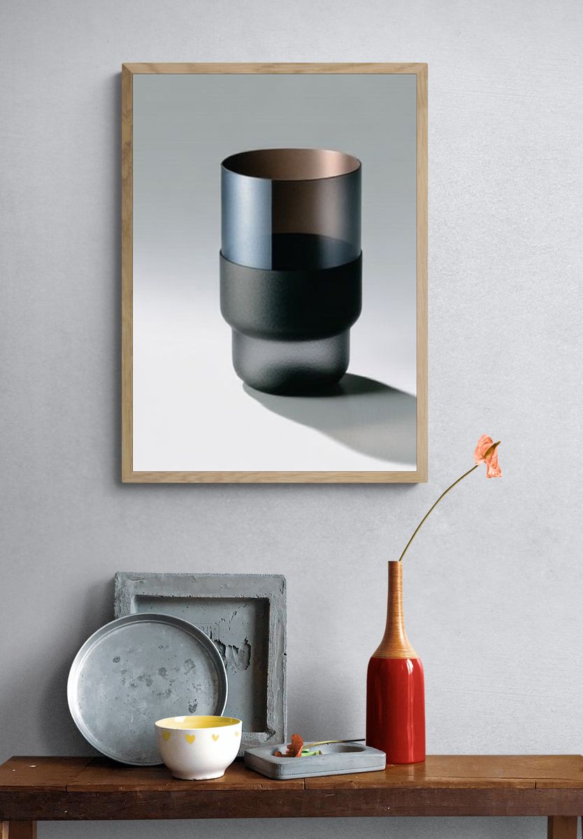 Minimal Glass Still Life Poster. — room view 3