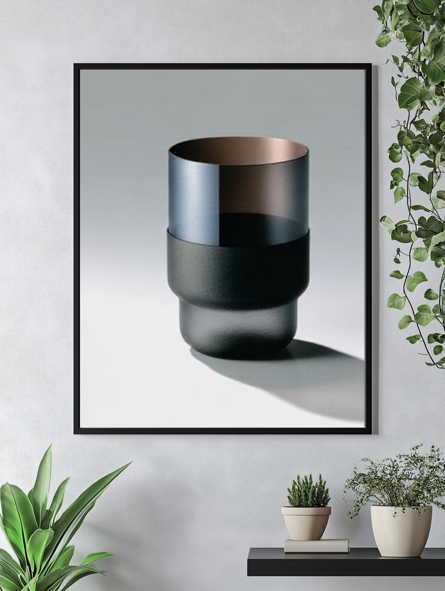Minimal Glass Still Life Poster. — room view 4