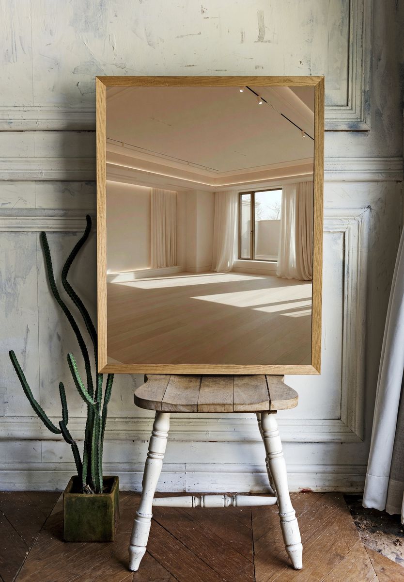 Minimalist Sunlit Interior Print. — room view 1