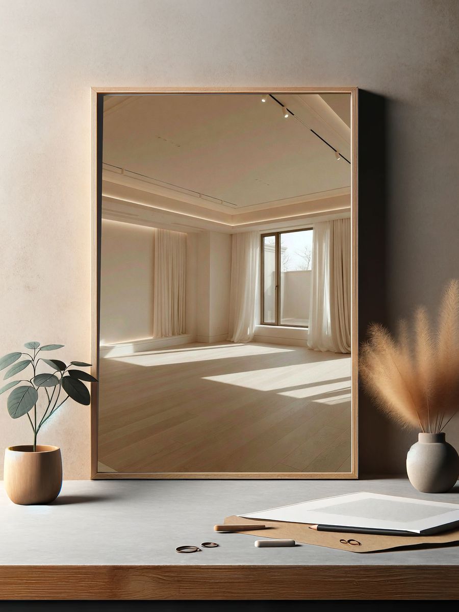Minimalist Sunlit Interior Print. — room view 2