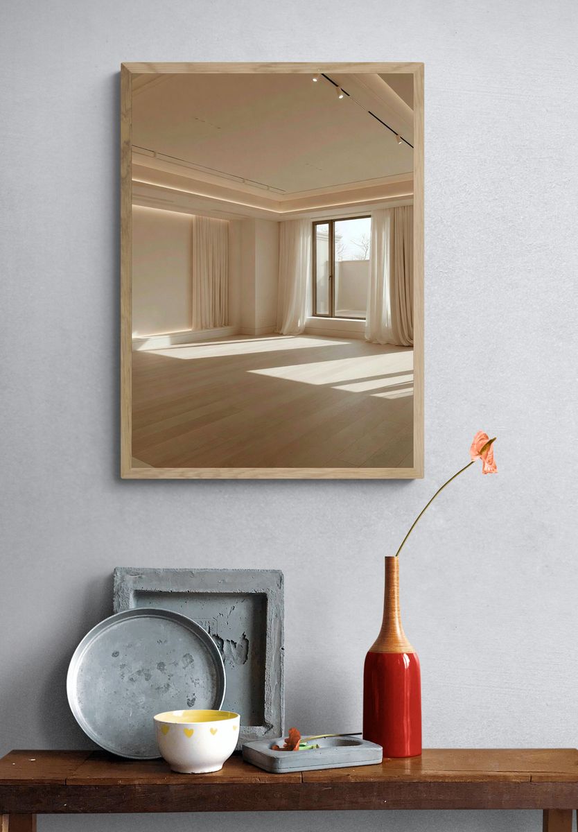 Minimalist Sunlit Interior Print. — room view 3