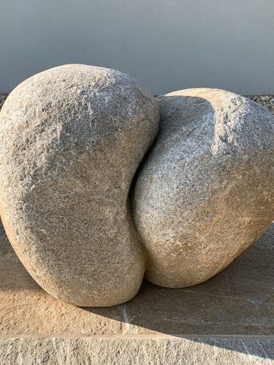 Stone Heart Sculpture Print.