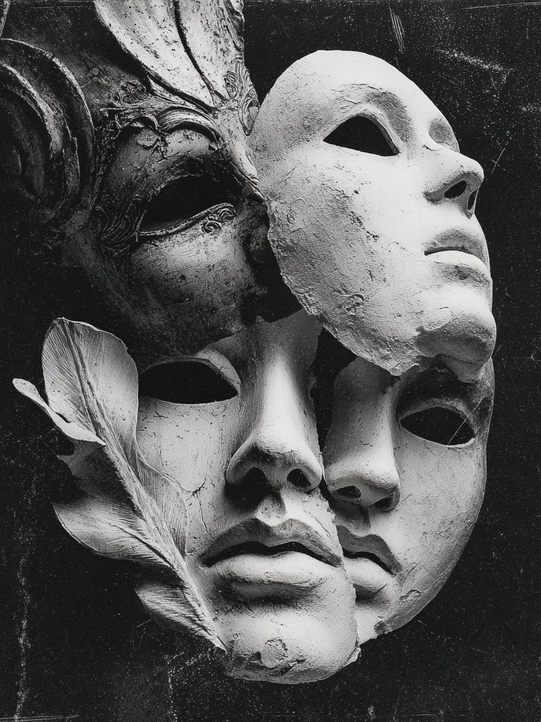 Abstract Mask Art Poster. poster — fine-art art
