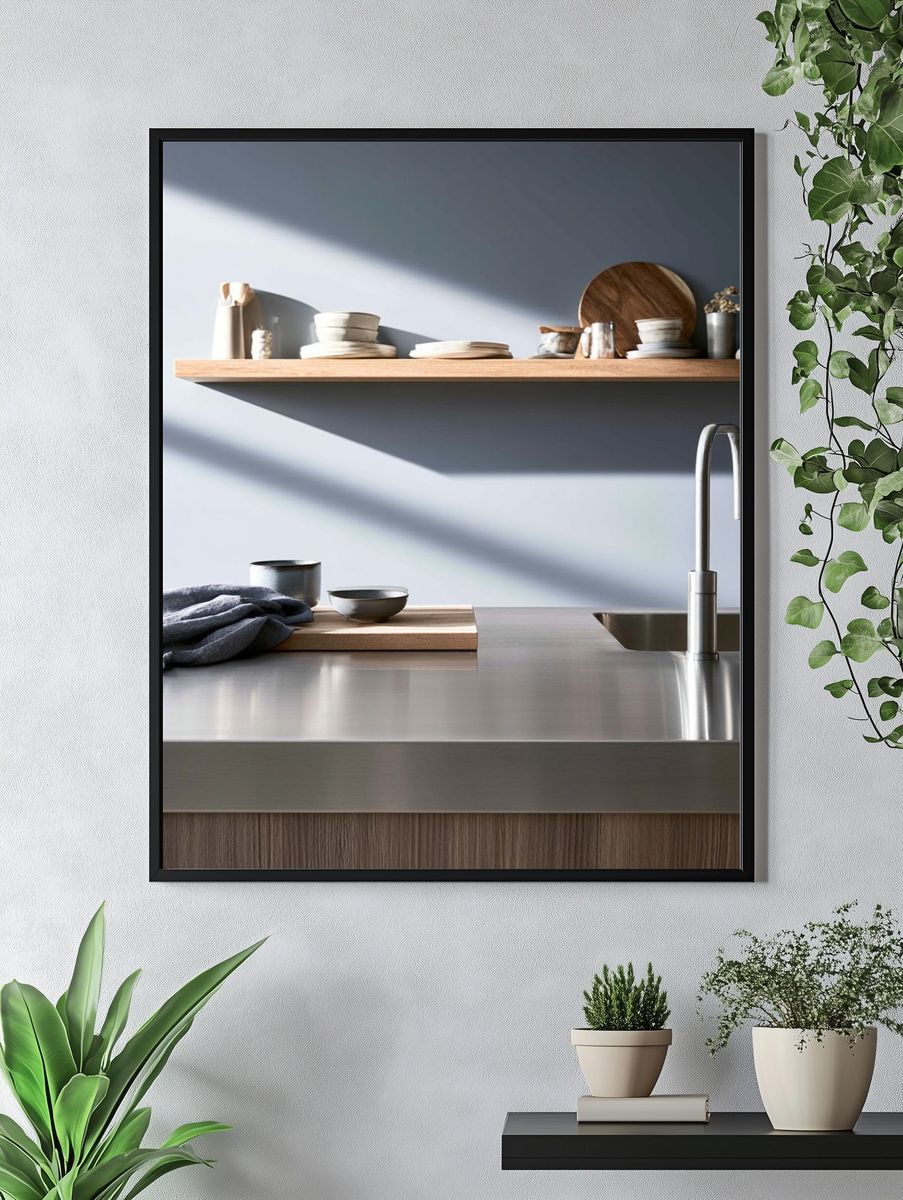 Minimalist Kitchen Interior Print. — room view 4