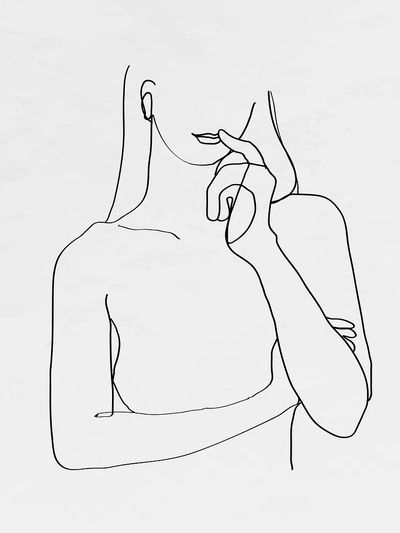 Minimalist Line Art Poster. poster