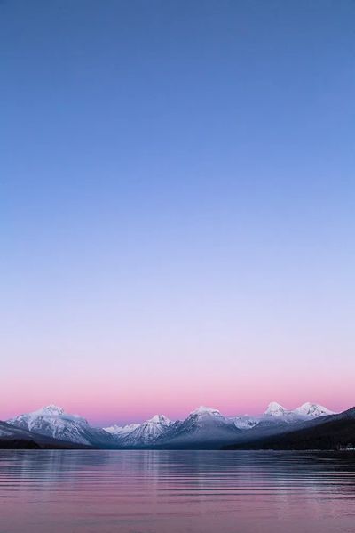 Mountain Lake at Dawn — Photography Print. poster