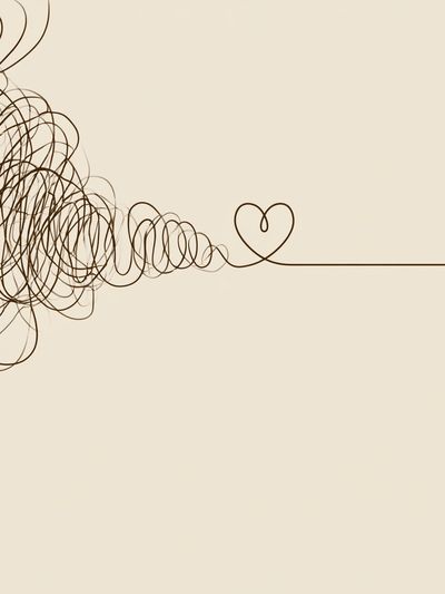 Heart Line Minimalist Print. poster