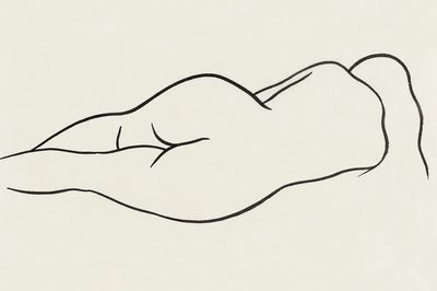 Naked woman showing her bottom. poster